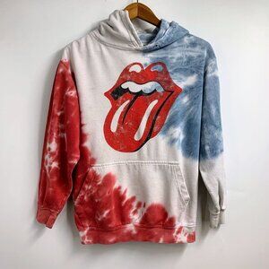 Rolling Stones Women's‎ 2019 No Filter Tie Dye Tour Long Sleeve Hoodie Size S
